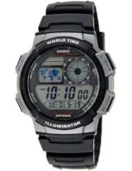 Casio Men's AE1000W-1BVCF Grey and Black Resin Digital Sport Watch
