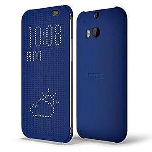 HTC HC M100 Dot View Flip Case for One M8 - Blue