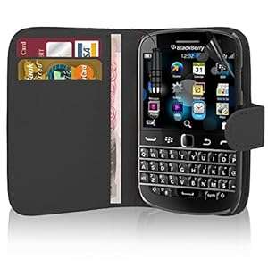 Excellent Accessories - Blackberry Classic - Premium Quality Exclusive Leather Eas (Wallet Black)