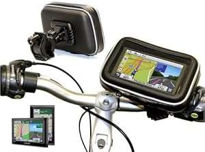 Navitech Cycle / Bike / Bicycle & Motorbike Waterproof holder Mount & Case For The Ga (Black GPS)