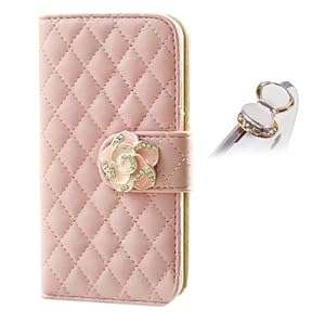 Camellias Series for Apple Iphone 5S 5 5G Iphone5 Iphone5S Case with Holder Stand E (Pink-flower)