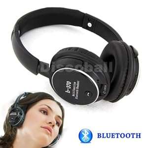 Bluetooth Wireless Stereo Headset Headphone MP3 FM Radio Micro SD w/ Microphone