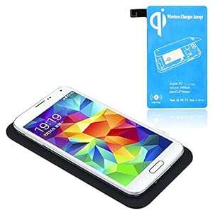 Atdoshop(TM) Qi Wireless Charger Charging Pad + Receiver Kit for Samsung Galaxy S5 i9600