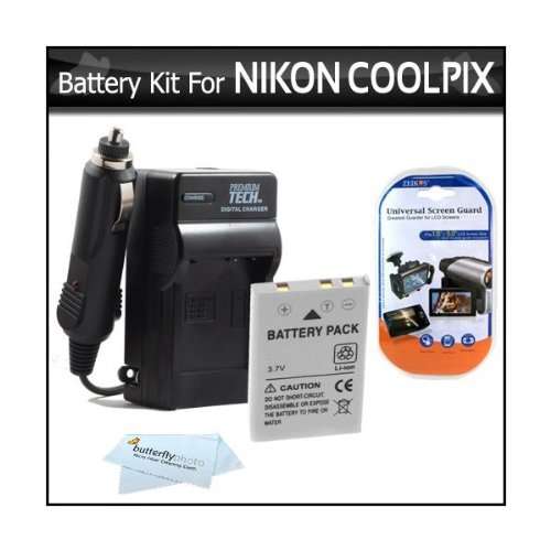 Battery And Charger Kit For Nikon P100 P500 P510 P520 Digital Camera Includes Extended (1100 Mah) Re
