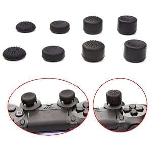 KELUX Thumb Grips 8 Pack for PS4 Controllers (PlayStation 4)