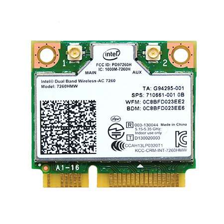 Intel Network 7260.HMWG WiFi Wireless-AC 7260 H/T Dual Band 2x2 AC+Bluetooth HMC