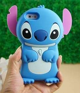 A-Sonic Disney 3D Stitch Movable Ear Flip Hard Case Cover For Iphone 4/4S Xmas Gift