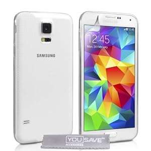 Yousave Accessories Ultra Thin Silicone Cover Case for Samsung Galaxy S5 - Clear