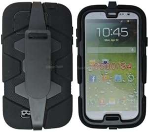 Bliss-Case Samsung Galaxy S4 Tough Survivor Military Hard Rugged Shock Proof Heavy Duty Case Belt C