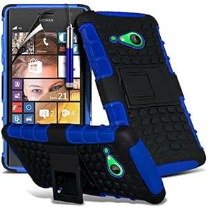 Fone-Case Nokia Lumia 730 / Nokia Lumia 735 Stylish Designed Blue He (Shockproof + Blue + Stylus)