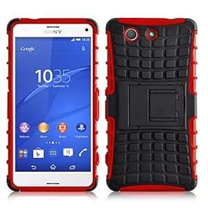 Sony Xperia Z3 Compact Case - ALLIGATOR Heavy Duty Back Cover for Sony Xperia Z3 Compact Red