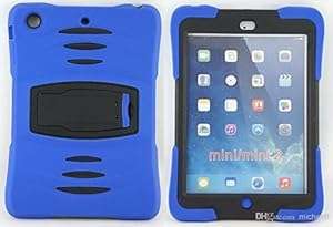 iPad Mini 2 Tough Military Hard Rugged HEAVY DUTY Shock Protective Survival Case (Blue)