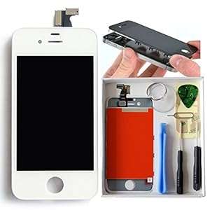 iphone 4 LCD Screen replacement Touchscreen and Digitizer Assembly White