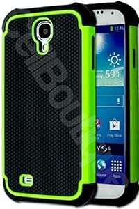 CellBoutique TM ShockProof Triple Layer Hard Armoured Case CoverFor The Galaxy S4 Mini Fr (Green)