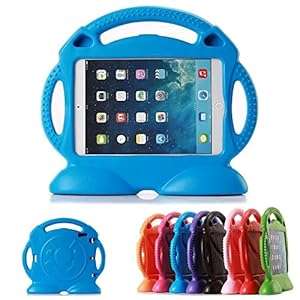 iPad 2/3/4 Case iPad 2/3/4 Cover DeeMall Thomas Multi Function Child/Shock Proof Ki (Thomas Blue)