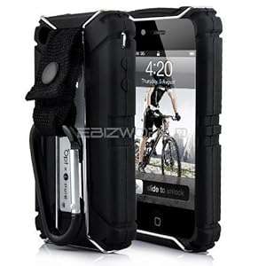 TOUGH SPORTS SHOCK PROOF RESISTANT STEEL CAGE HARD CASE FOR IPHONE 4S & 4 COVER/SKIN - APPLE BU