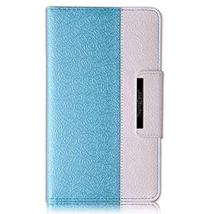 Thankscase Samsung Galaxy Tab S 8.4 Rotating Case with a bonus screen protector Cover (Teal Blue)