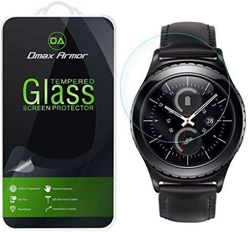 Samsung Gear S2 Classic Glass Screen Protector, [Updated Version Cover The Full Screen] Dmax Armor-