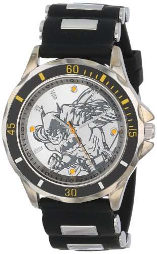 Batman Men's BAT9019 Black Rubber Strap Analog Watch