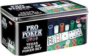 Pro Poker Texas Hold'em Set - Tin