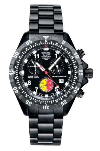 **R25 000**Chase-Durer Men's 246.4BB7-XL-BR Special Forces 1000XL Black Ionic-Plated Underwater