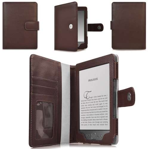 CaseCrown Regal Flip Case (Brown) for All-New Amazon Kindle e-Reader