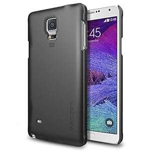 Spigen Case Thin Fit Series Smooth Black (SF coated) for Galaxy Note 4 (PET) SGP11109