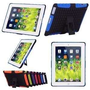 Besdata Heavy Duty Tough Shockproof with Stand Hard Case Cover For Apple iPad 2 iPad 3 ipa (Blue)