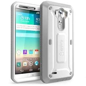 SUPCASE LG G3 Case - Unicorn Beetle PRO Series Full-body Hybrid Protective Case with (White/Gray)