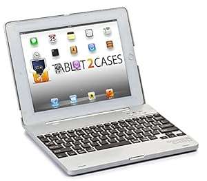 Cooper Cases(TM) Kai Skel Apple iPad 2/3/4 Clamshell Keyboard Case in Silver (MacBook-li (Silver)