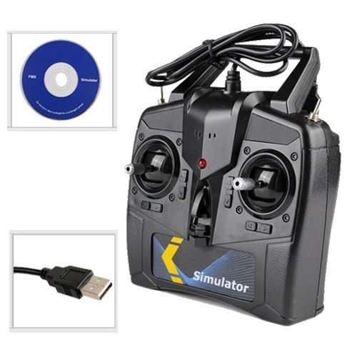Volantex RC 6-CH Simulator USB RC Airplane R/C Helicopter Training Kit for windows XP/Vista/Win7
