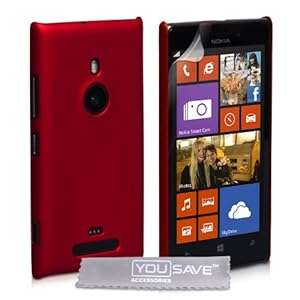 Nokia Lumia 925 Case Red Hard Hybrid Cover
