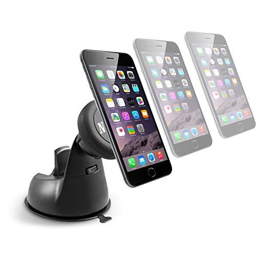 Nexcon Magnetic Cradle-less Universal Car Phone Windshield Dashboard Mount Holder With Sticky gel pa