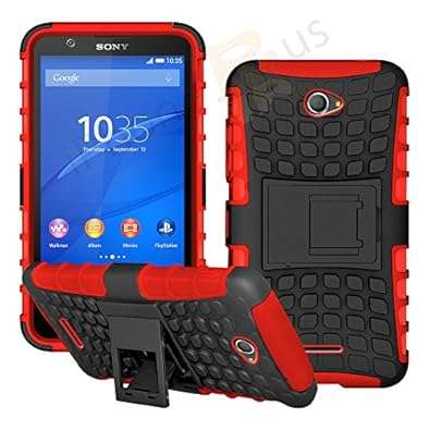 SONY XPERIA E4 VARIOUS COLOURS SUPREME HEAVY DUTY SHOCKPROOF DUAL LAYER CASE COVER AND RETRACTA