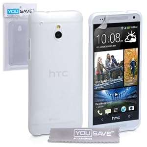 Yousave Accessories Silicone Gel Cover Case for HTC One Mini - Clear