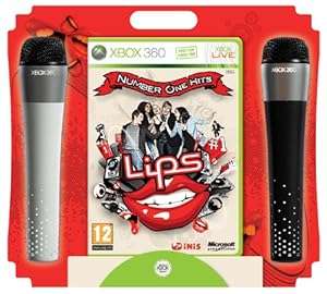 Lips Number One Hits - Game and 2 Wireless Microphones (Xbox 360)