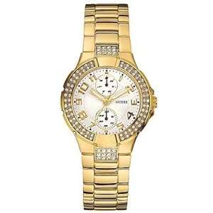 GUESS U13002L1 Status In-the-Round in Gold Watch
