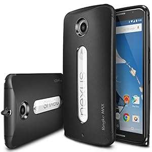 [Free Screen Protector] Nexus 6 Case - Ringke MAX Case NEW [Dust Cap/Slim Max Protection][BLACK