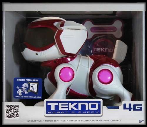 Tekno 4G Interactive Robotic Puppy (Pink/Red/White)