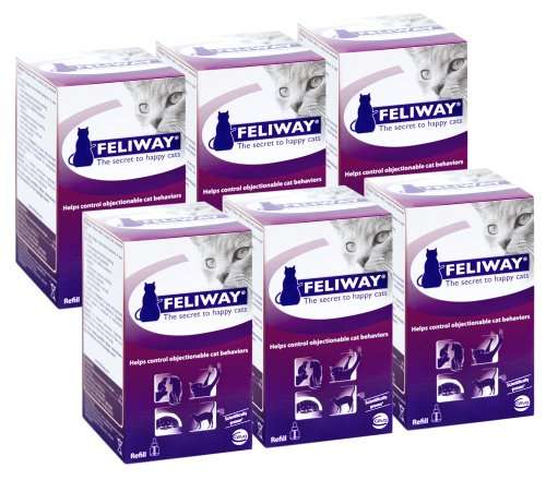 Feliway 48-Milliliter Plug-In Refills, 6 Refills