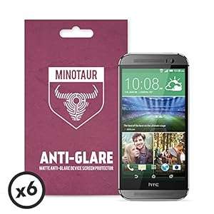 Minotaur Matte Anti Glare Screen Protector Pack for HTC One M8 (2014) (6 Screen Protectors)