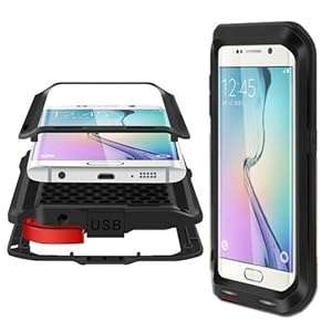 Samsung Galaxy S6 Edge Case Pasonomi [Heavy Duty] Aluminum Case for Samsung Galaxy S6 Edg (Black)