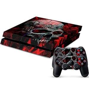 Vinyl Decal Protective Skin Cover Sticker for Sony PS4 Console And 2 Dualshock Controllers Vamp