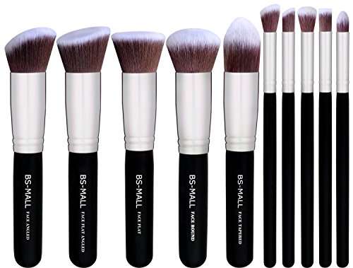 BS-MALL(TM) Premium Synthetic Kabuki Makeup Brush Set Cosmetics Foundation Blending Blush Eyeliner F