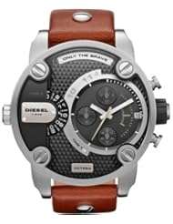 Diesel SBA Only The Brave Leather Strap Men's Watch - DZ7264