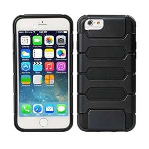 TeckNet New Apple iPhone 6 Protective Tough Armor Case For Apple iPhone ('Touch Armor-Black-4.7')