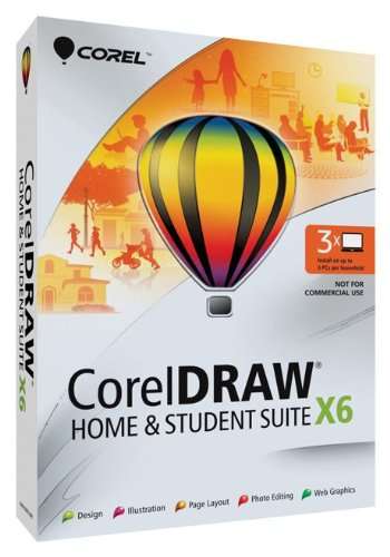 CorelDRAW Home & Student Suite X6, Up to 3 Users (PC)