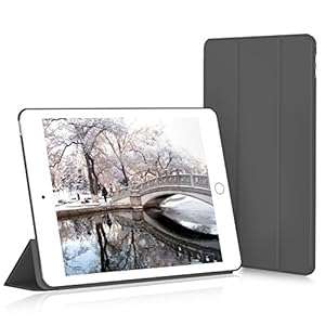 iPad Air 2 Case JETech iPad Air 2 Slim-Fit Smart Case Cover for Apple iPad Air 2 (iPa (Dark Grey)