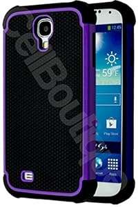 CellBoutique TM ShockProof Triple Layer Hard Armoured Case CoverFor The Galaxy S4 Mini F (Purple)