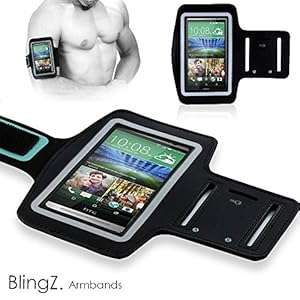 TheBlingZ. Sports Running Jogging Gym Armband Arm Band Case Cover Holder for HTC One M7 / HTC O